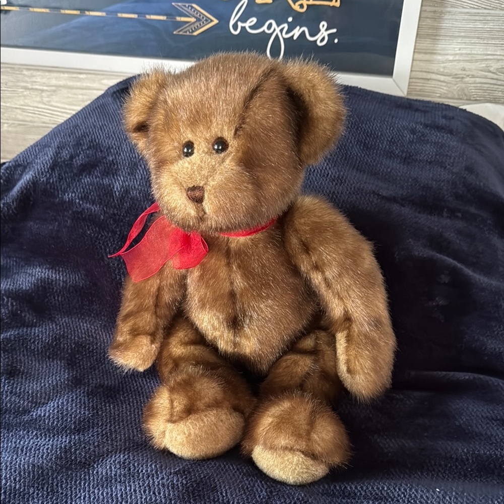 VTG HTF GUND 17" Bear Very Good Condition Tag Frayed 42466 Rare! Brown